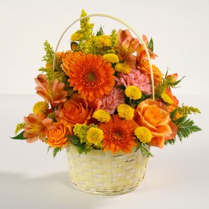 Asiatic Divine BA at Holland Flowers Dubai, Send Flowers to Dubai UAE Basket Arrangements