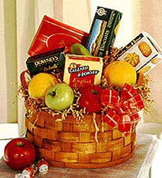 Basket of Fruit and Sweets at Holland Flowers Dubai, Send Flowers to Dubai UAE Gifts