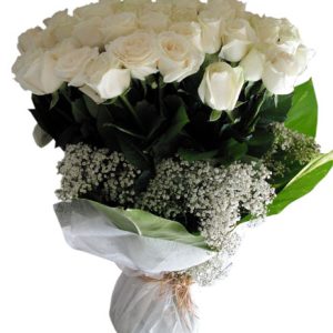 Dazzling White HAB at Holland Flowers Dubai, Send Flowers to Dubai UAE Flowers