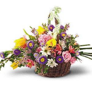 Happiness Basket GW at Holland Flowers Dubai, Send Flowers to Dubai UAE Flowers