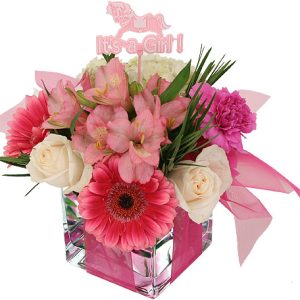 Jovial Arrangement BG at Holland Flowers Dubai, Send Flowers to Dubai UAE Baby Girl