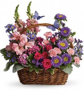 Violet Voyaaas BA at Holland Flowers Dubai, Send Flowers to Dubai UAE Basket Arrangements